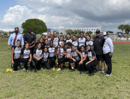 Lady Falcons Flag Football Wins District Title; Clinches Regionals