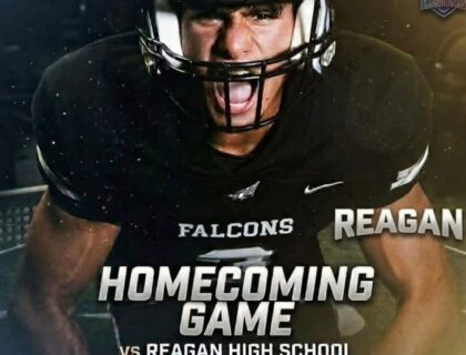 Falcons Celebrate Win Over Reagan