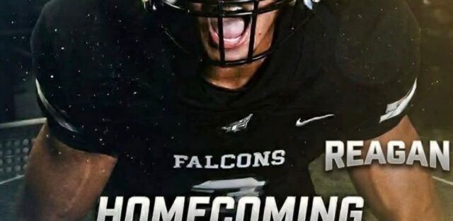 Falcons Celebrate Win Over Reagan